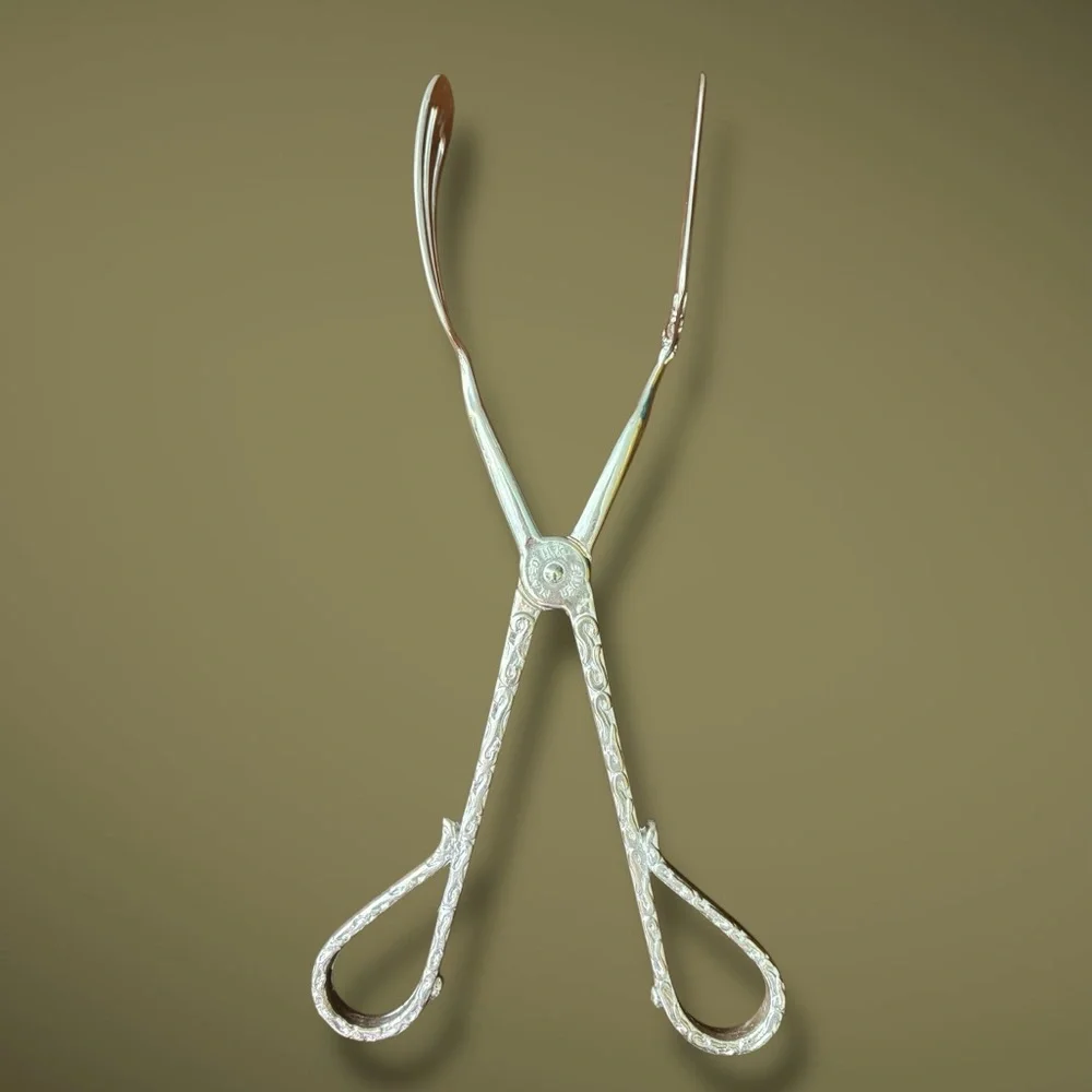 Vintage International Silver Company Silverplated Serving Tongs NIB